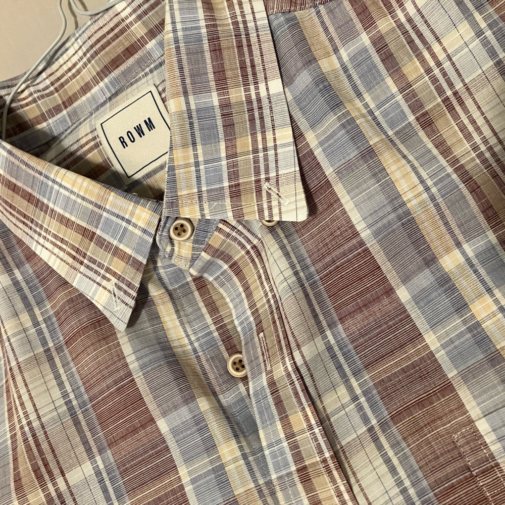 Multicolor Men’s Plaid Dress button down Shirt